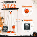 Halloween Porch Goose Outfit for 23 Inch Statue, 3 Pcs Ghost Costume Decor