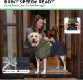 Luciphia Dog Raincoat, Adjustable Hooded Reflective Jacket with Pocket