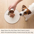 Round Silicone Pet Food Mats for Floor Waterproof, 10in Cat Food Bowl Non Slip Mat Waterproof Non-slip Feeding Bowl Mats