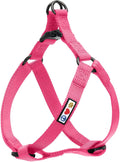Pawtitas Solid Step-in Dog Harness – Adjustable No-Pull Vest for Puppies to Seniors, Safe & Comfortable S Pink