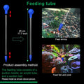 11.8 Inch Shrimp Feeding Tube with Shrimp Feeding Dish，Shrimp Feeding Bowl with Suction Cup，Feeding Tube Cleaning Brush，