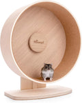 Niteangel Wooden Hamster Exercise Wheel: - Silent Hamster Running Wheel for Hamsters Gerbil Mice and Other Similar-Sized