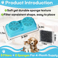8-Pack Pet Water Fountain Filter Compatible with Emdoro Pet Water Fountains