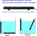 100W/300W/500W Aquarium Heater 500 Watt Fish Tank Heater Submersible Auto Thermostat Turtle Tank Heater 40-90 Gallon wit