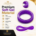 Kenchii Extra Soft Premium Shear Finger Ring Inserts - Thick, Quality Comfort. Elevate Your Grooming Experience with Precision and Style in Multiple Colors (Black)