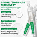 IMKCICSZ Ear Cleaner for Dogs & Cats – Gentle Plant-Based Formula with Soothing Relief, 10 Single-Use Tubes (1.5 mL Each) | Daily Ear Cleaning Solution for Pets
