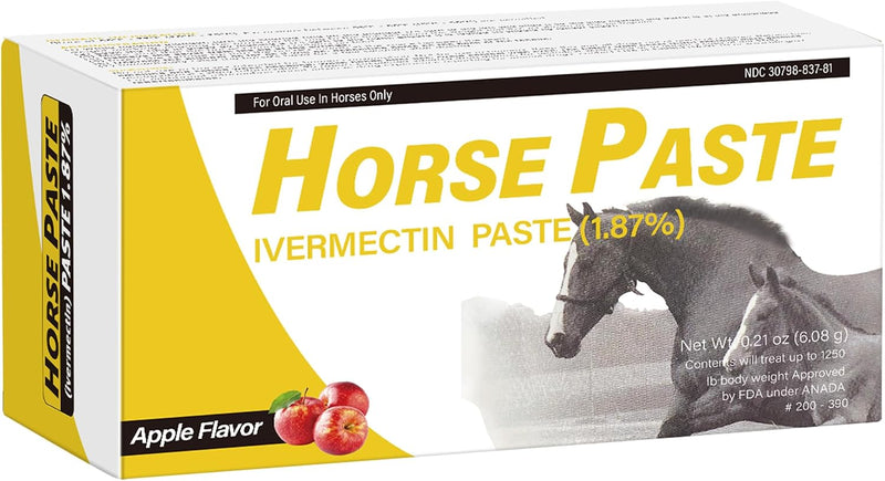 12 Pack Equine Paste 1.87% – (6.08g Each) Apple Flavored Oral for Horse