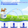 Automatic Ball Launcher for Dogs with 8 Balls - Adjustable Distance up to 50ft,Charger, Whistle & Storage Bag - Interact