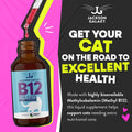 Jackson Galaxy Vitamin B12 for Cats, Liquid Daily Supplement Drops, 1 oz