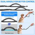 Philorn Hands Free Dog Leash for 2 Dogs, Adjustable Waist Leash for Medium Large Dogs Walking, Running, Jogging, Hiking, Dual Handles and Durable Bungee