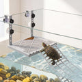 Hanging Turtle Basking Platform with Food Tray and Ramp