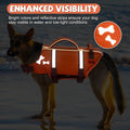EMUST Dog Life Jacket, Adjustable Sports Style Swim Vests for Boating