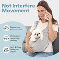 Supet Dog Sling Carrier for Small Pet, 95% Cotton Adjustable Front Backpack