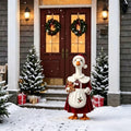 Christmas Porch Goose Outfits 23 Inch Goose Statue Winter Clothes