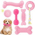 CGBD Puppy Toys, 6 Pack Dog Chew Toys for Puppy, Cute Pink Small Dog Toys, Puppy Teething Toys for Puppies, 2026 Upgraded Soft Durable Interactive Chew Toy for Small Dogs