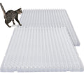 Nuanchu 20 Pcs Cat Repellent Outdoor Indoor Mat, 16 x 13 Inch Clear Plastic Spiked Cat Deterrent Mat for Furniture, Plants, Couch Protectors