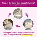 Doctor By Cat Silk Derma Skin and Coat Supplement for Cats Itch Skin Relief, Dandruff Treatment Scab, Overgrooming, Allergy Relief for Cats 30 lickable Formula Individually Packaged, Chicken(1 Pack)