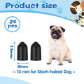 Weewooday 24 Pieces Shock Collar Dog Rubber Tips Training Collar Replacement Parts Silicone Covers for Training Rubber D