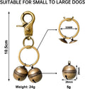 Cat & Dog Collar Bell, Pack of 2, Extra Loud Dog Bell for Pet Tracking & Saving Wildlife, Birds, Durable Iron Split Ring