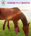 Pony/Donkey Fly Boots Set of 4, Breathable Mesh Protectores para Caballos, Indoor & Outdoor UV Protective Leg Boots for 