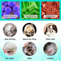 Ear Mite Treatment for Dogs & Cats, Cleaner on Contact & Soothes Itching