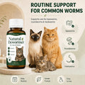 Dewormer for Cats & Kittens Broad Spectrum Cat Dewormer for Tapeworm, Roundworm & Hookworm