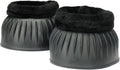Shires Arma Overreach Fleece Bell Boots - Durable Gum Rubber with SupaFleece Trim and Double Velcro Black/Full