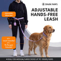 Spark Paws Hands Free Dog Leash - Bungee Waist Belt for Running & Walking
