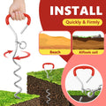 Supet Shock-Absorbing Dog Tie Out Cable & Stake for Backyard, Camping, Traveling, for Dogs up to 250Lbs, Durable Dog Tet