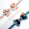 2 Pack Breakaway Fall Cat Collar with Bow Tie Orange Green