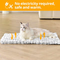 Petace Self Warming Cat Bed, 24" x 18" Ultra Soft Cat Dog Pet Heating Pad for Indoor Outdoor, Non-Slip Heated Cat Mat Thermal Blanket
