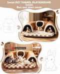 Extra Large Guinea Pig Hideout Tunnel, 22Lx16Wx5H Inches, Brown