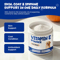 Vitamin E for Dogs Powder, Skin & Coat Support with Antioxidant Activity
