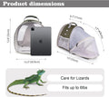 WEVONIGU Expandable Small Animal Backpack Carrier with Clear Bubble Window Large Space Travel Cage for Hedgehog Rat Parr