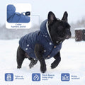 SAWMONG Dog Winter Coat,Warm Fleece Lined Dog Jacket with Leash Hole & Hood