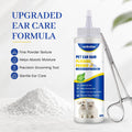 Ninibabie Upgraded Dog Ear Powder with 5.5 Inch Hair Removal Tool, Pet Ear Grooming Cleaner for Wax and Odor Control, Absorbs Moisture & Soothes Ears