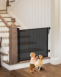 Retractable Baby Gates, 34" Tall Fits Up to 55" Wide