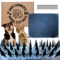 KNRV Commerce Scat Mats for Dogs & Cats - 10 Pack | Pet Repellent Mats | Keep Dogs Off Couch & Furniture | Keep Off Countertops | Scat Mat for Cats | Deterrent for Pets