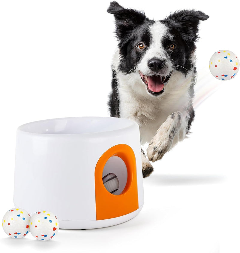 ALL FOR PAWS Automatic Dog Ball Launcher, Interactive Fetch Toy for Small Medium Large Dogs, Rechargeable Pet Ball Throw
