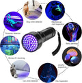 Black Light UV Flashlight, 51 LED Blacklight Flashlights 395 nM Pet Urine Detector with 3 Pack AA Batteries for Cat Urine, Stains, Bed Bug (Black)