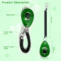 HoAoOo Pet Training Clicker with Wrist Strap - Dog Training Clickers for Puppy, Cat, Potty, Bird, Horse, Pet, Trainer Training Tools, Behavior Aids (Black +Deep Green + Tangerine + Yellow)