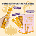Choolip Squeeze Vita Stick Lickable Cat and Dog Treats, 49-Count Kidney Support Variety Pack, Tuna and Pollack with Pump