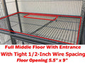 X-Large 31"x18.5"x53.5"H Deluxe Double Unit Small Animal Critter Cage