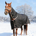Equoray Horse Fly Sheet Waterproof Rainproof Breathable Sheet with Neck Cover, Lightweight Polyfill for Cool Weather, Pe
