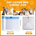 120 Pack Cat Litter Bags Compatible with Litter Robot 4/5/3, Self Cleaning Automatic Litters Box Liners, 25.2 x 15.7 inch (10-12 Gallons)