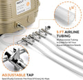 INCLY 7W Ultra Silent Aquarium Air Pump - 245 Gallon/Hr, 4 Adjustable Outlets - Commercial & Hydroponics Oxygen Bubbler 