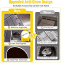 Aivituvin Wooden Guinea Pig Cages Indoor with Removable Stand, Anti Chewing Rabbit Hutch with Ramp and Wire Mesh, 2 Stor