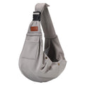 RXHOSIGAY Small Pet Carrier Pouch Sling for Daily with Adjustable Strap Pocket Safety Buckle for Puppy Dog Papoose and Cat Kitten Grey