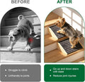 TIMHAKA 2 Pack Dog Ramp for Stairs, Upgraded Widened Non-Slip Dog Stairs for Small Medium Dogs, Wooden Pet Steps for Sta