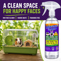 Absolutely Clean Amazing Small Animal Cage Cleaner, Just Spray/Wipe, Easily Removes Messes & Odors - Hamster Cages, Mice